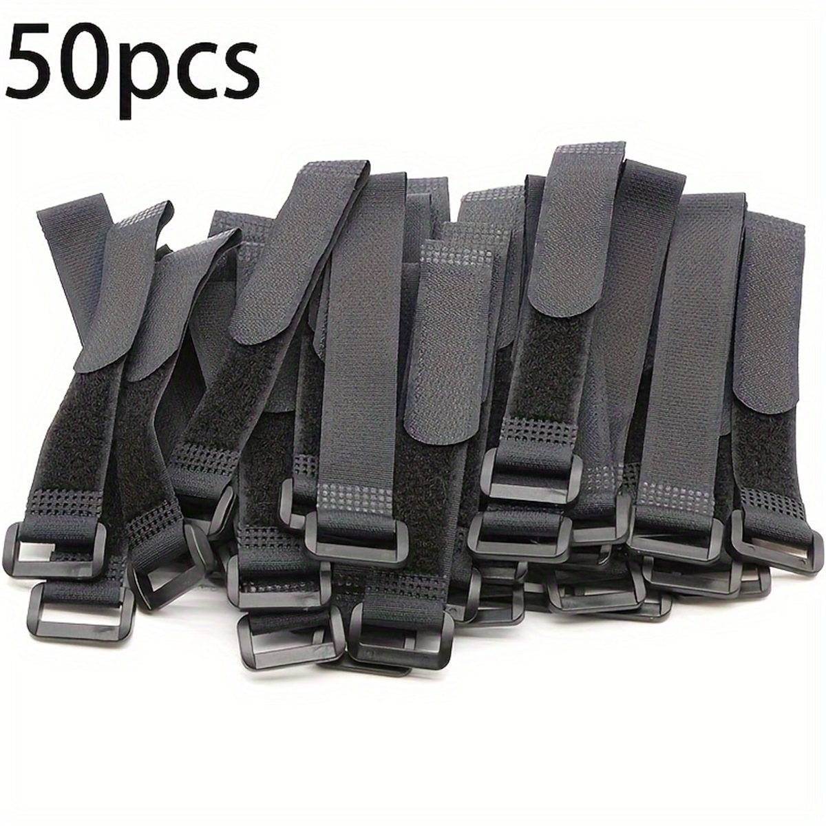 Gear Tie Reusable - 50 stuks herbruikbare kabelbinders, klittenband kabelbinders