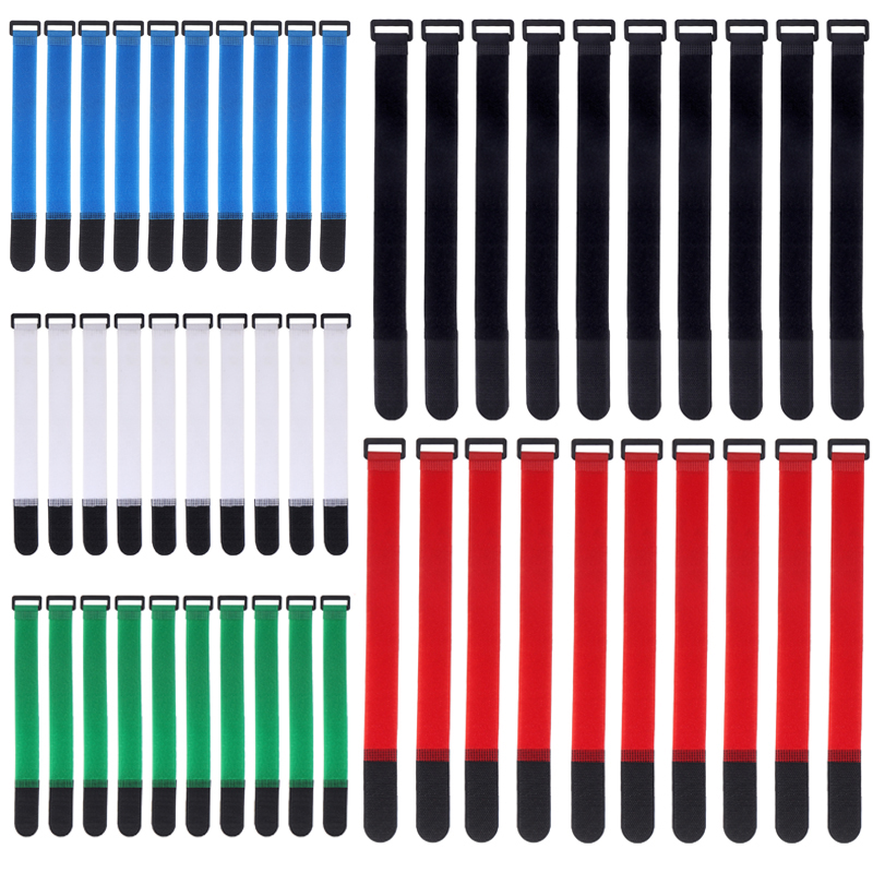 Gear Tie Reusable - 10 Stuks 2.5 Cm Breedte Nylon