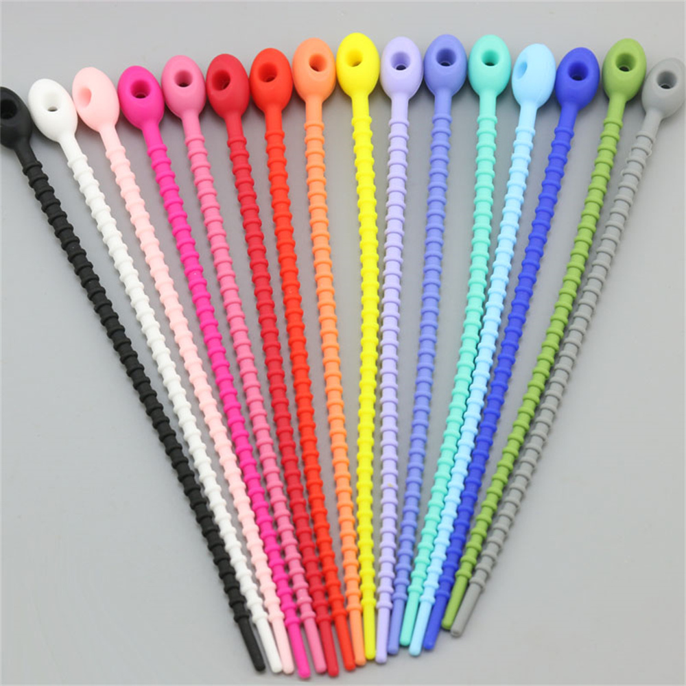 Gear Tie Reusable - 10 stks/partij Multi Color Siliconen Herbruikbare