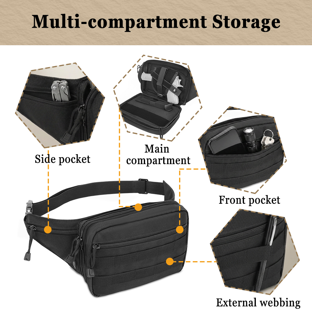 Verborgen draagtas voor pistol - Edc Pistol Carry Bag recensie en prijs